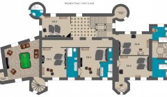 Plan Etage 1 Chateau Montrevot